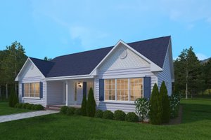 House Blueprint - Ranch Exterior - Front Elevation Plan #1082-6