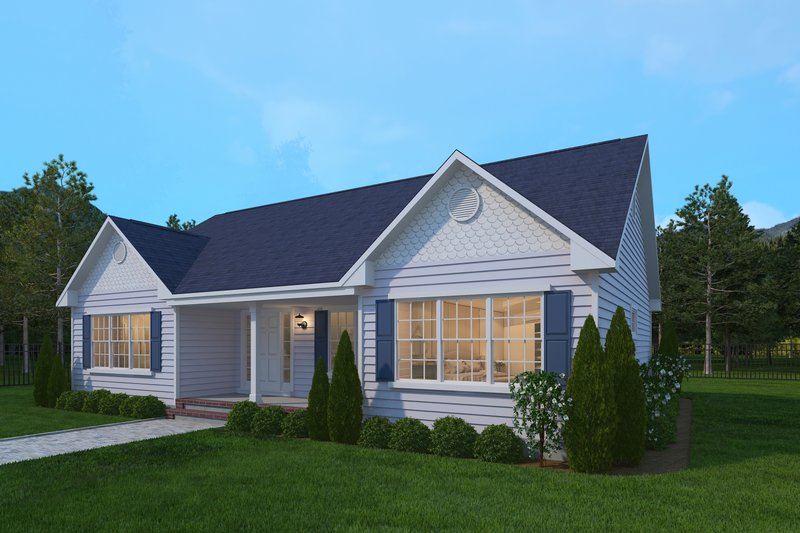 Dream House Plan - Ranch Exterior - Front Elevation Plan #1082-6