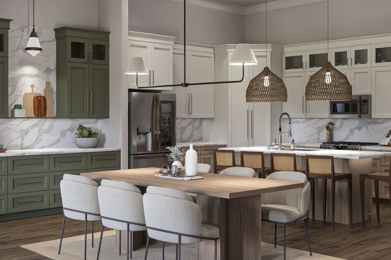 Interior - Dining Room for Barndominium House Plan #455-254 - 2 bed, 2 bath