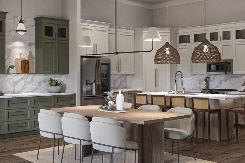 Home Plan - Interior - Dining Room for Barndominium House Plan #455-254 - 2 bed, 2 bath