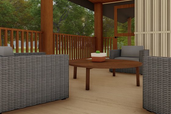 Exterior - Other Elevation 5 for Bungalow House Plan #1092-2 - 1 bed, 2 bath