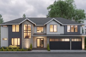 Contemporary Exterior - Front Elevation Plan #1066-205