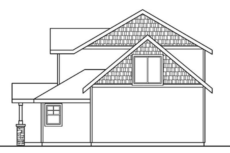 Dream House Plan - Exterior - Other Elevation 1 for Craftsman House Plan #124-718 - 4 bed, 2 bath