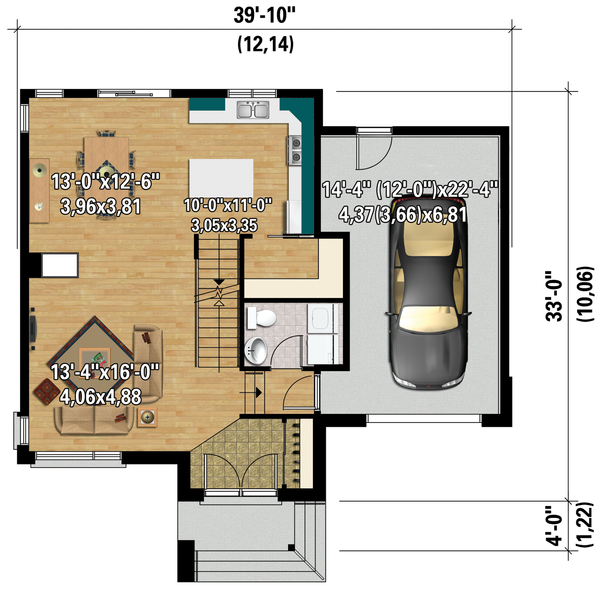 Home Plan - Contemporary Floor Plan - Main Floor Plan #25-4294