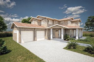 Country Exterior - Front Elevation Plan #1101-35