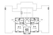 European Style House Plan - 4 Beds 6 Baths 5560 Sq/Ft Plan #45-180 