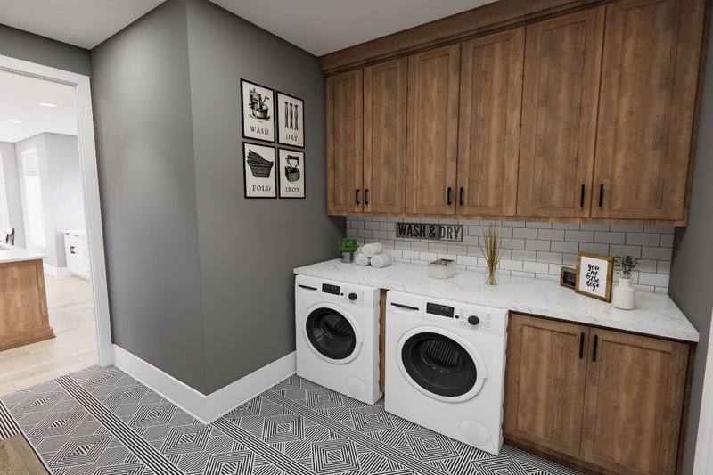 House Plan Design - Interior - Laundry for Traditional House Plan #51-1252 - 3 bed, 3.5 bath