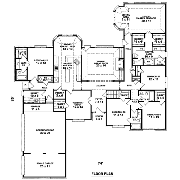 European Floor Plan - Main Floor Plan #81-1634