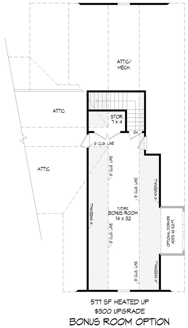 House Blueprint - Farmhouse Floor Plan - Upper Floor Plan #932-1246