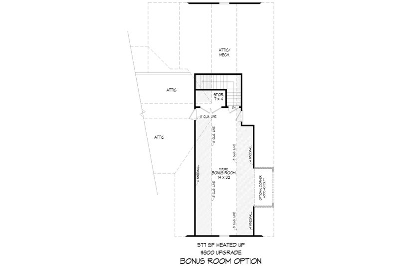 Home Plan - Floor Plan - Upper Floor 1 for Farmhouse House Plan #932-1246 - 3 bed, 3 bath