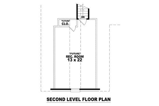 Floor Plan - Other Floor for European House Plan #81-1556 - 3 bed, 2 bath