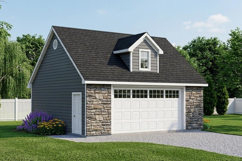 House Blueprint - Exterior - Front Elevation 2 for Craftsman House Plan #1064-49, 0 bath