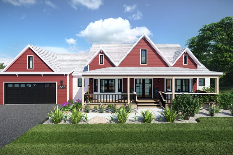 House Plan Design - Farmhouse Exterior - Front Elevation Plan #1075-7
