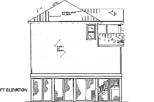 Exterior - Other Elevation for Beach House Plan #37-150 - 3 bed, 3 bath
