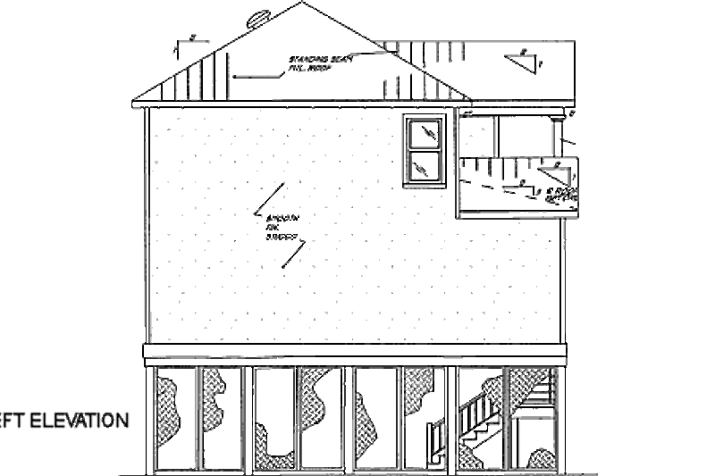 Architectural House Design - Exterior - Other Elevation for Beach House Plan #37-150 - 3 bed, 3 bath