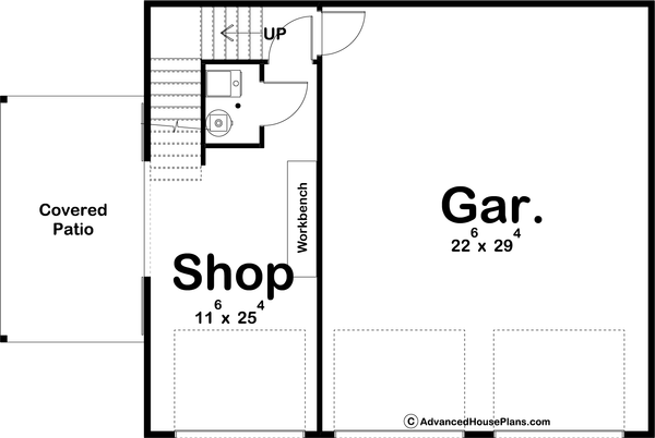 Farmhouse Floor Plan - Main Floor Plan #455-307
