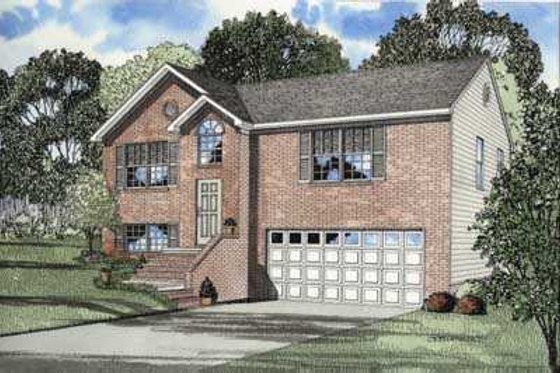 Exterior - Front Elevation 5 for Southern House Plan #17-428 - 4 bed, 3 bath