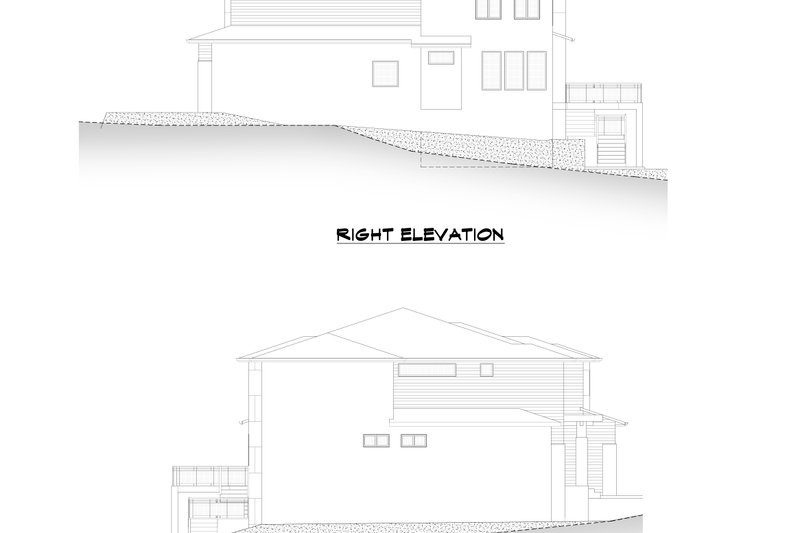 House Plan Design - Exterior - Other Elevation for Contemporary House Plan #1066-139 - 7 bed, 4.5 bath