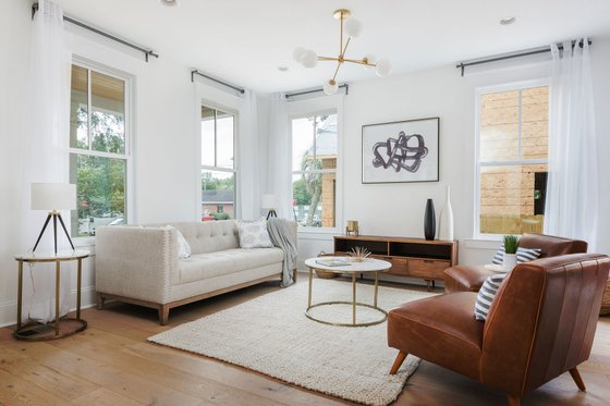 Interior - Family Room for Craftsman House Plan #461-73 - 3 bed, 3 bath