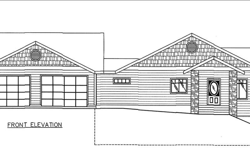 Dream House Plan - Exterior - Front Elevation 4 for Craftsman House Plan #117-883 - 3 bed, 2.5 bath
