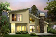 Contemporary Style House Plan - 2 Beds 1.5 Baths 1105 Sq/Ft Plan #57-626 