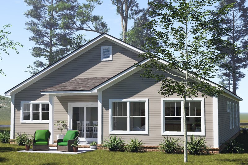House Blueprint - Exterior - Other Elevation 2 for Cottage House Plan #513-2453 - 3 bed, 2.5 bath