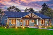 Craftsman Style House Plan - 3 Beds 2.5 Baths 2270 Sq/Ft Plan #54-591 Exterior 