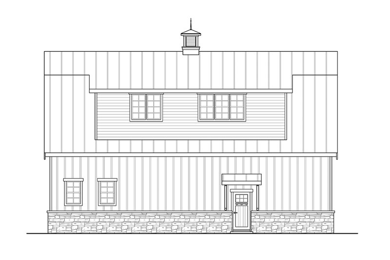 House Design - Exterior - Other Elevation for Barndominium House Plan #124-1358 - 2 bed, 2.5 bath