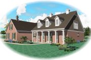 Southern Style House Plan - 3 Beds 2.5 Baths 3000 Sq/Ft Plan #81-1180 