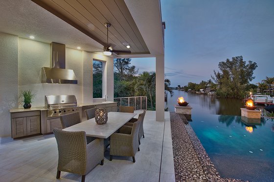 Exterior - Outdoor Living 5 for Contemporary House Plan #930-20 - 3 bed, 4 bath