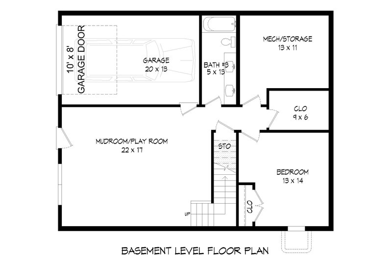 House Blueprint - Floor Plan - Lower Floor for Traditional House Plan #932-478 - 3 bed, 2.5 bath