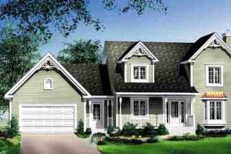 Traditional Style House Plan - 3 Beds 2.5 Baths 1732 Sq/Ft Plan #25-247