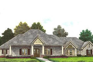 Traditional Exterior - Front Elevation Plan #310-960