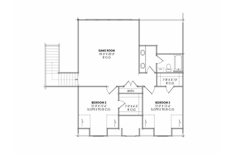 Dream House Plan - Floor Plan - Upper Floor for Farmhouse House Plan #1096-207 - 4 bed, 3.5 bath