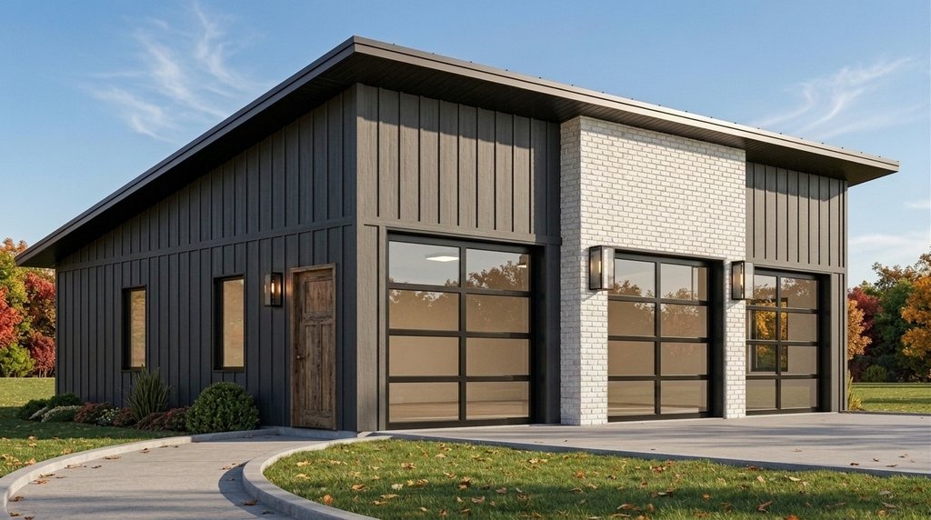 Exterior - Front Elevation 2 for Modern House Plan #1064-316, 0 bath