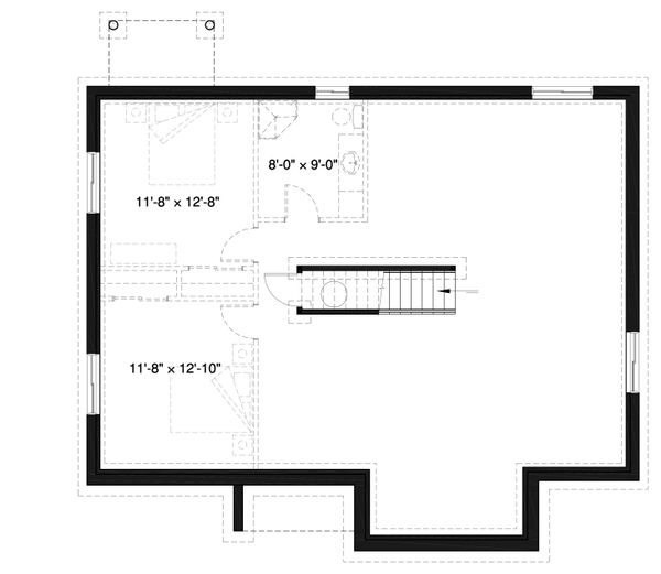 Home Plan - Unfinished Basement