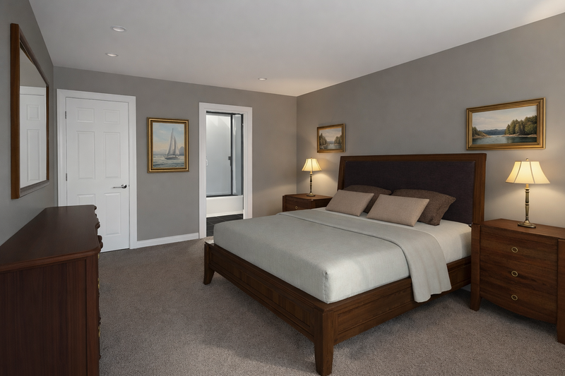 House Blueprint - Interior - Master Bedroom 1 for Farmhouse House Plan #1060-442 - 3 bed, 2.5 bath