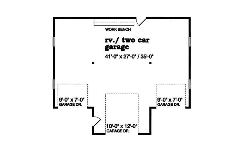 House Plan Design - Floor Plan - Main Floor for Traditional House Plan #47-506, 0 bath