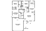 European Style House Plan - 3 Beds 2 Baths 1306 Sq/Ft Plan #81-13782 