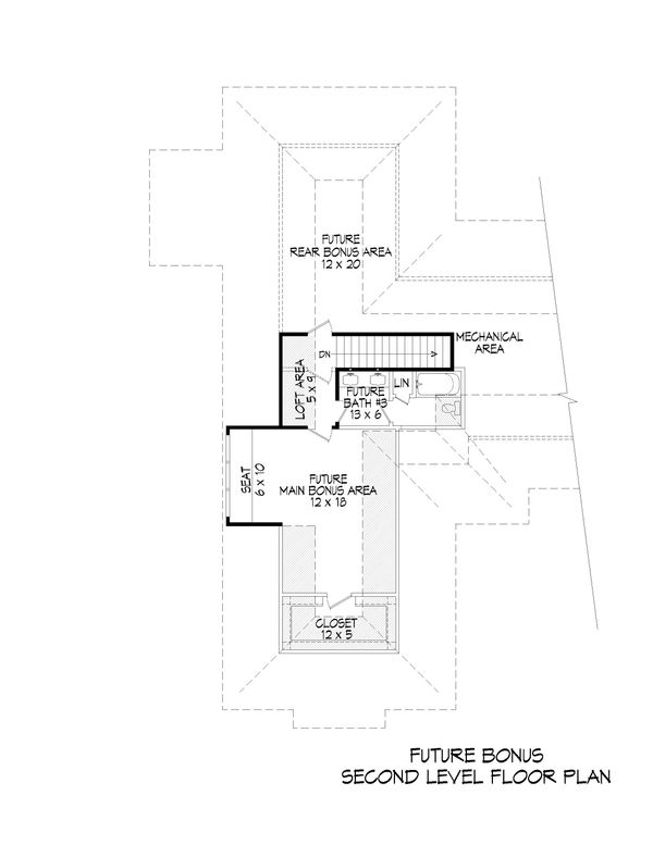 Dream House Plan - Country Floor Plan - Upper Floor Plan #932-93
