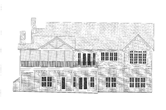 Exterior - Rear Elevation 1 for Modern House Plan #437-108 - 4 bed, 4.5 bath