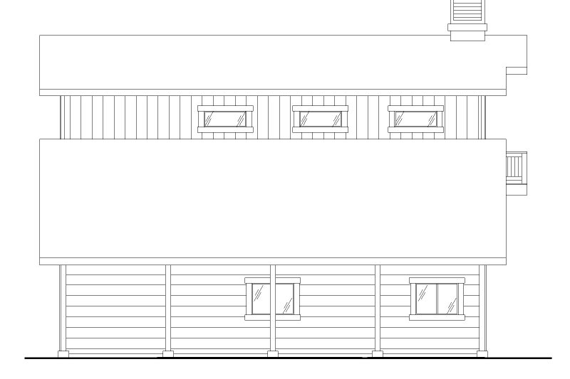 Home Plan - Exterior - Other Elevation for Farmhouse House Plan #117-1003, 1.5 bath