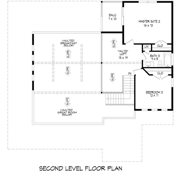 House Blueprint - Country Floor Plan - Upper Floor Plan #932-1363