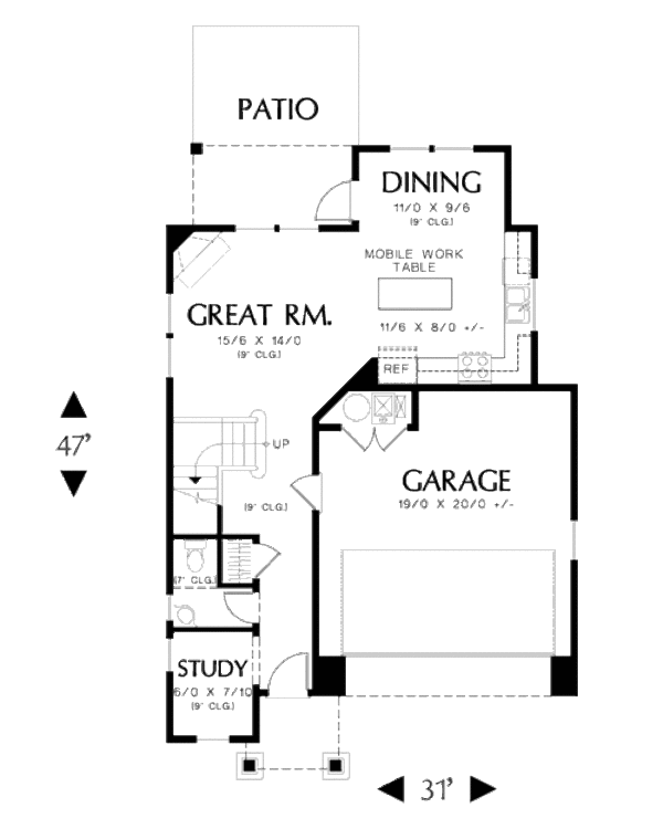 House Plan Design - Traditional Floor Plan - Main Floor Plan #48-508