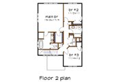 Modern Style House Plan - 3 Beds 2.5 Baths 1843 Sq/Ft Plan #79-351 