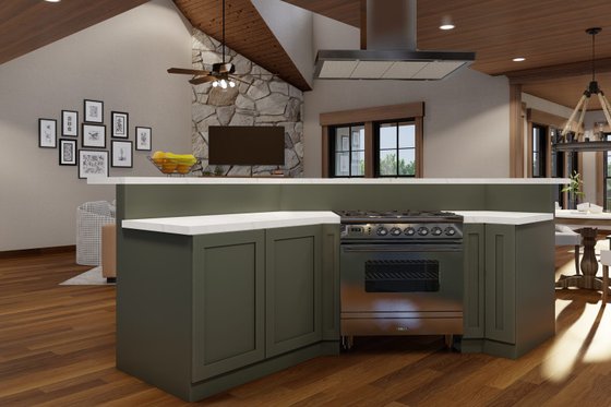 Interior - Kitchen 1 for Craftsman House Plan #17-3429 - 4 bed, 5.5 bath