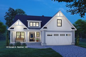 Exterior - Front Elevation 3 for Cottage House Plan #929-1137 - 3 bed, 3 bath