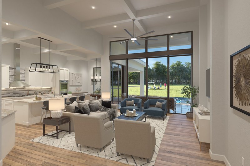 House Plan Design - Interior - Family Room for Contemporary House Plan #930-539 - 3 bed, 3.5 bath