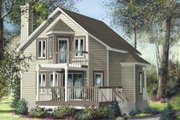 Cottage Style House Plan - 3 Beds 1 Baths 1394 Sq/Ft Plan #25-4198 