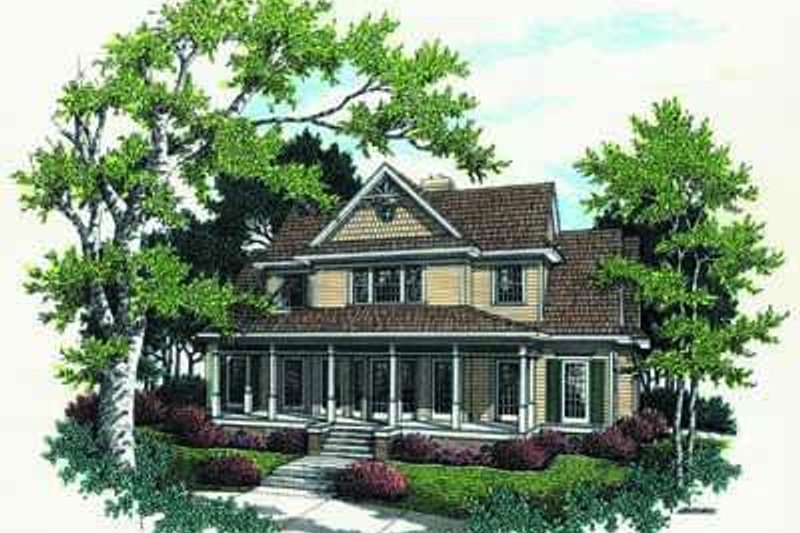 Architectural House Design - Farmhouse Exterior - Front Elevation Plan #45-140